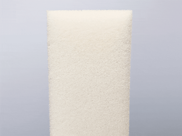 GIF showing airflow through foam