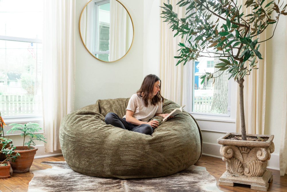 Woman sitting on Comfort Option haven