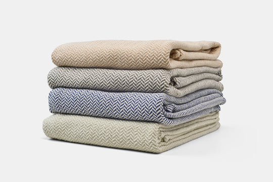 Herringbone Weave Cotton Blanket